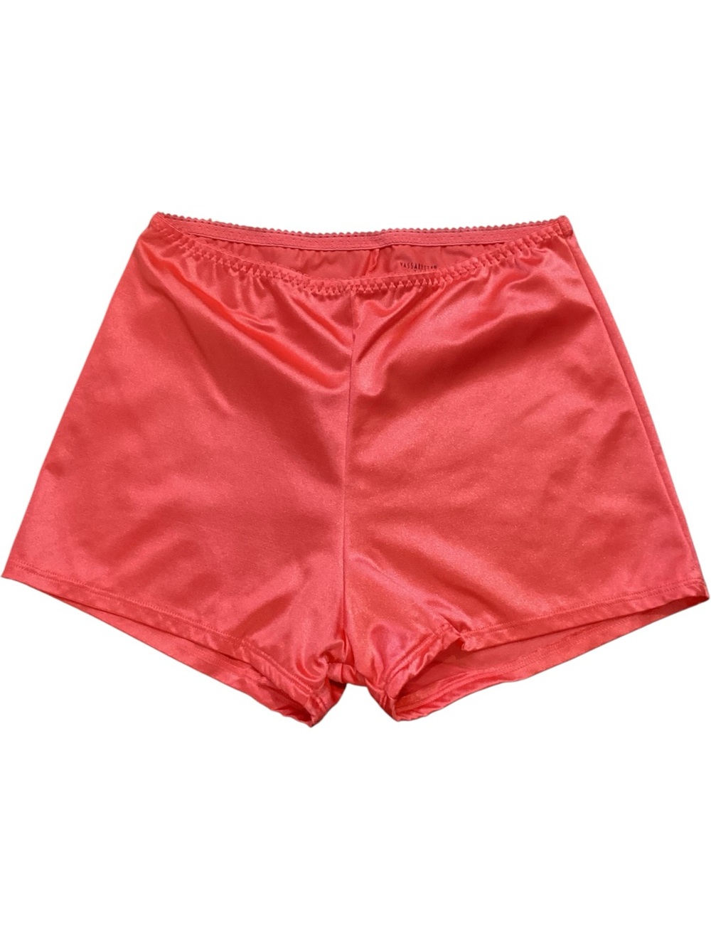 Vassarette Silky Nylon Tap Shorts Boyshort Panties Coral Pink Y2K Vintage Style‎